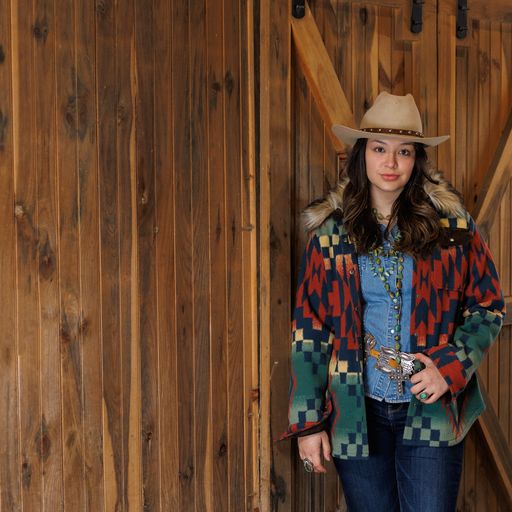 Blue Ridge Shirt Jacket by Tasha Polizzi