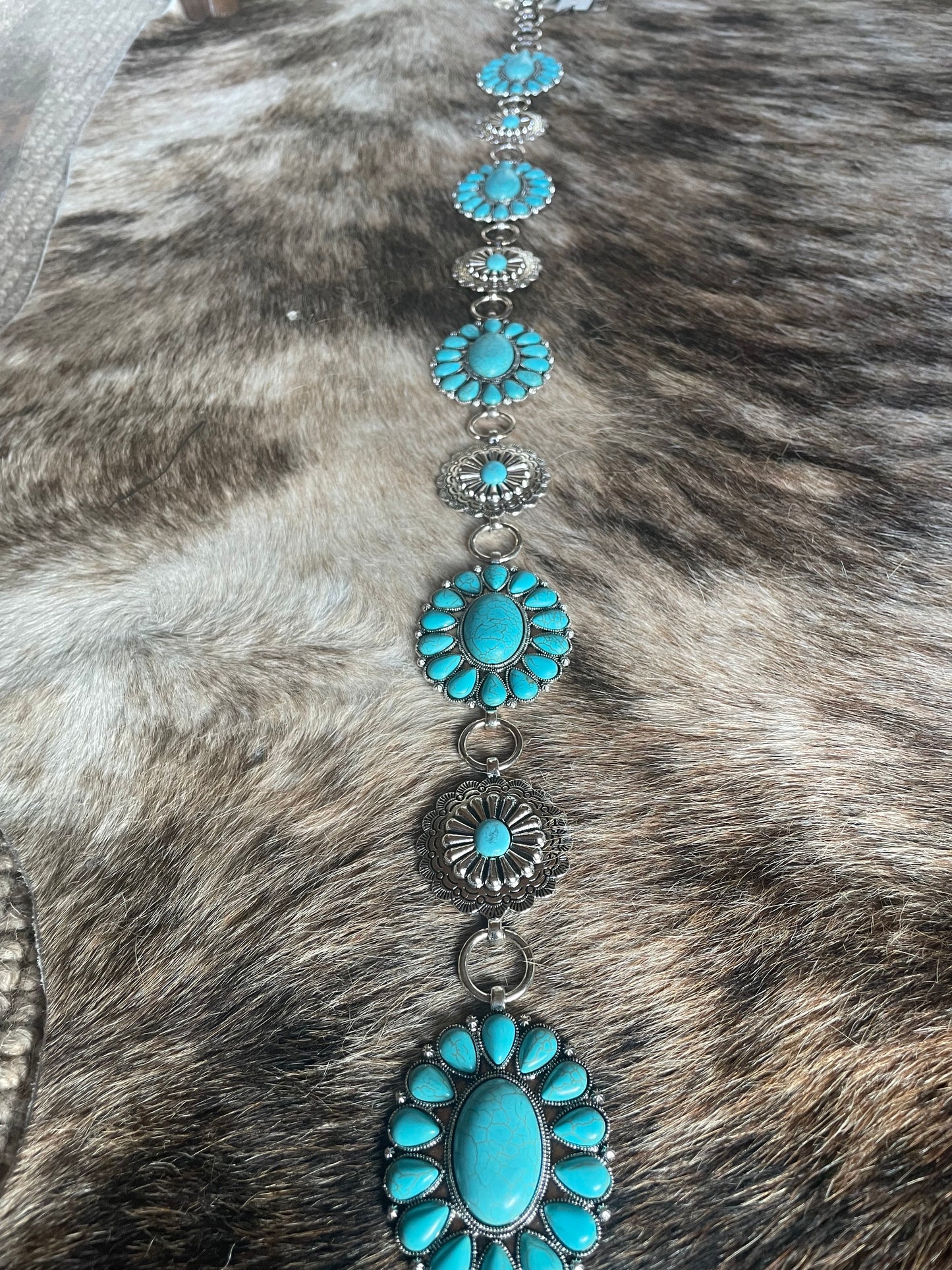 Turquoise Concho Belt