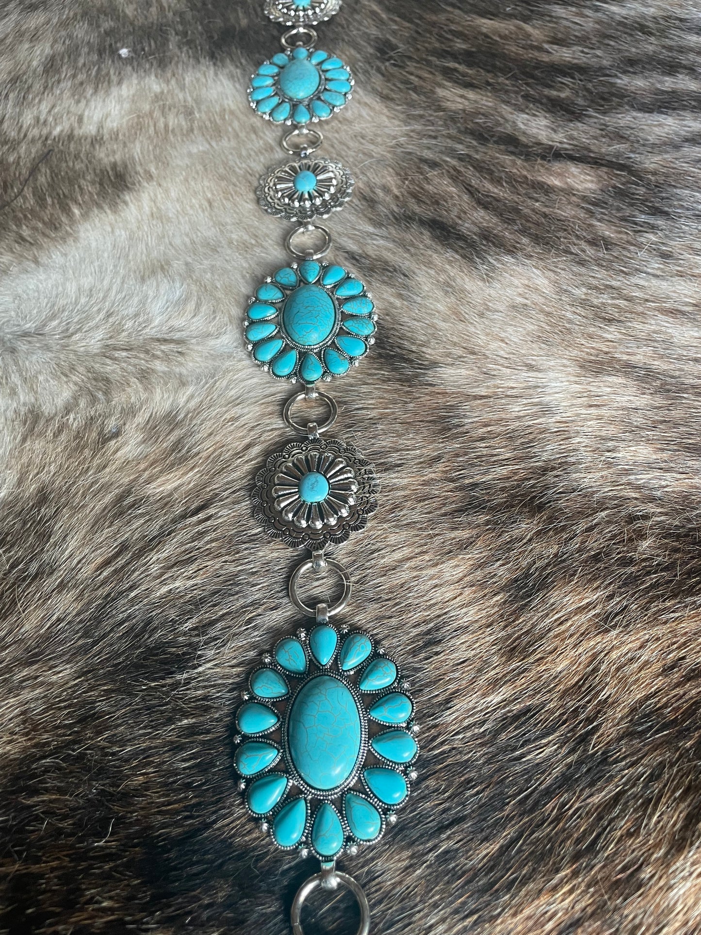 Turquoise Concho Belt