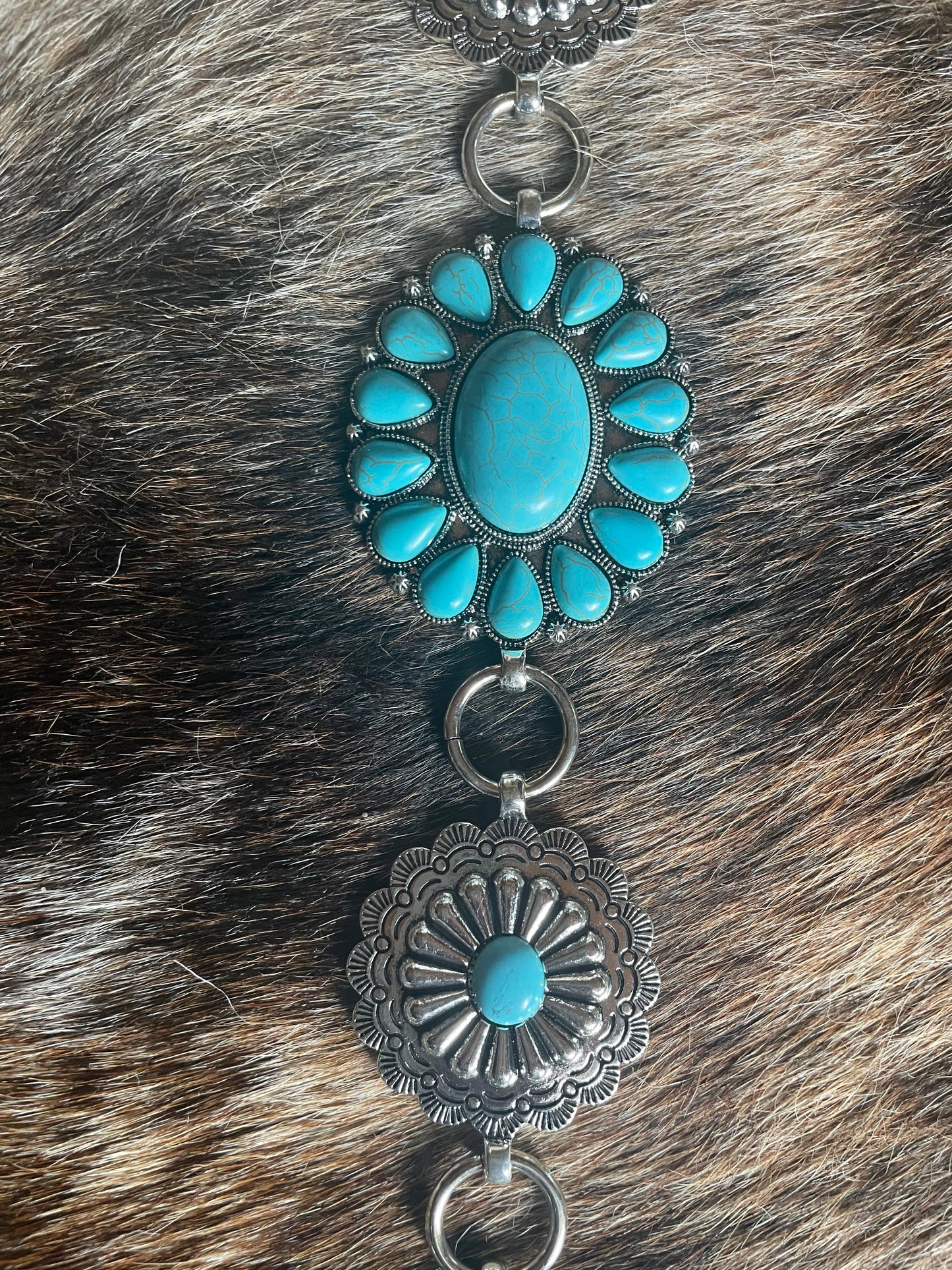 Turquoise Concho Belt