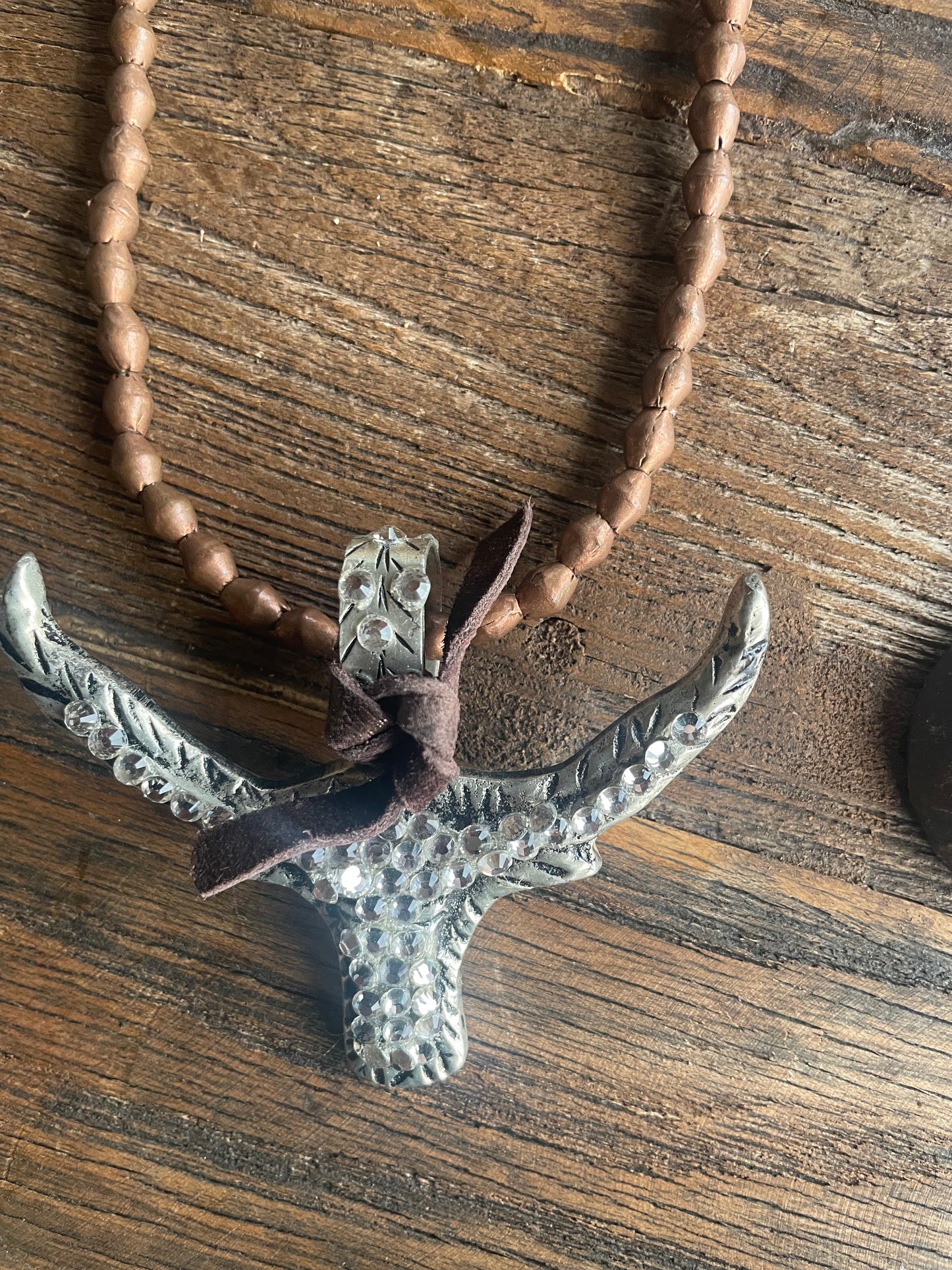 Longhorn necklace