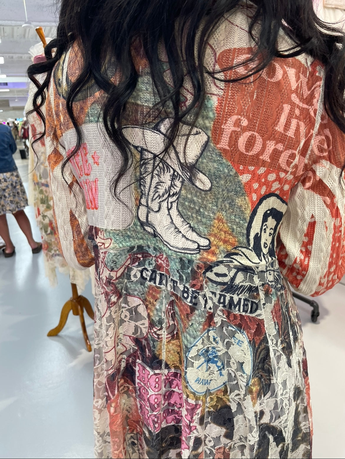 Howdy Long Sleeve Lace Duster