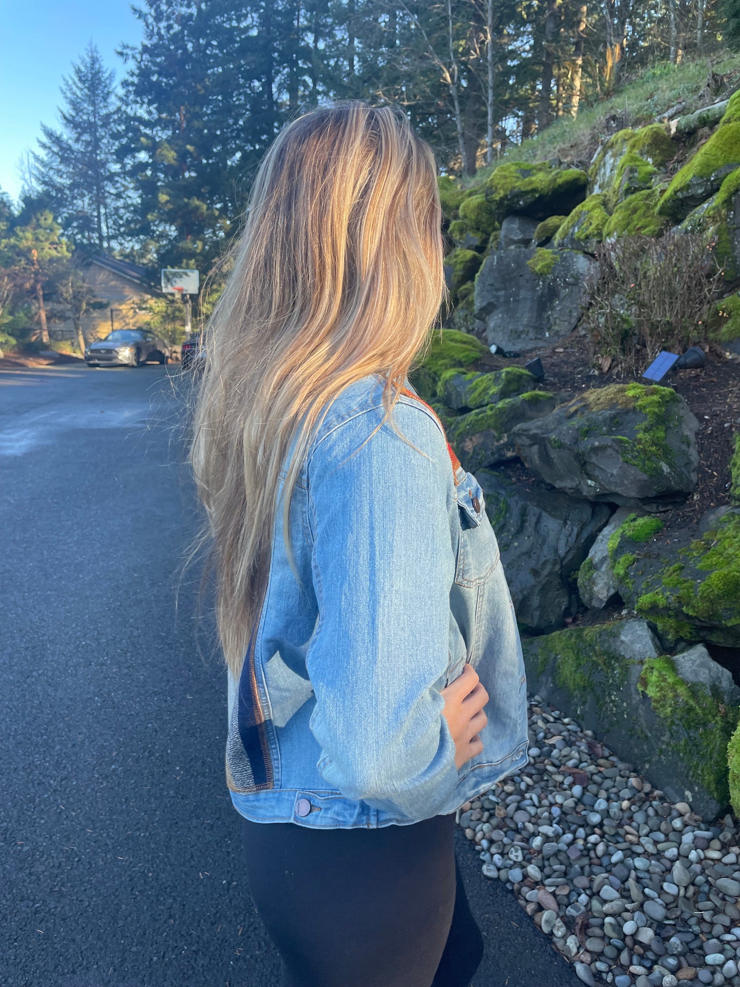 Denim Jacket with Pendleton Wool Accents