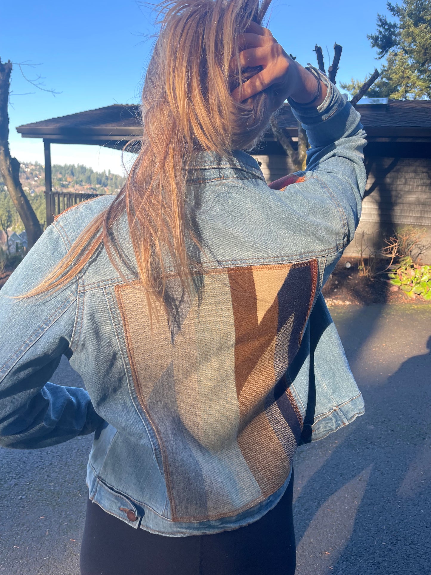 Denim Jacket with Pendleton Wool Accents