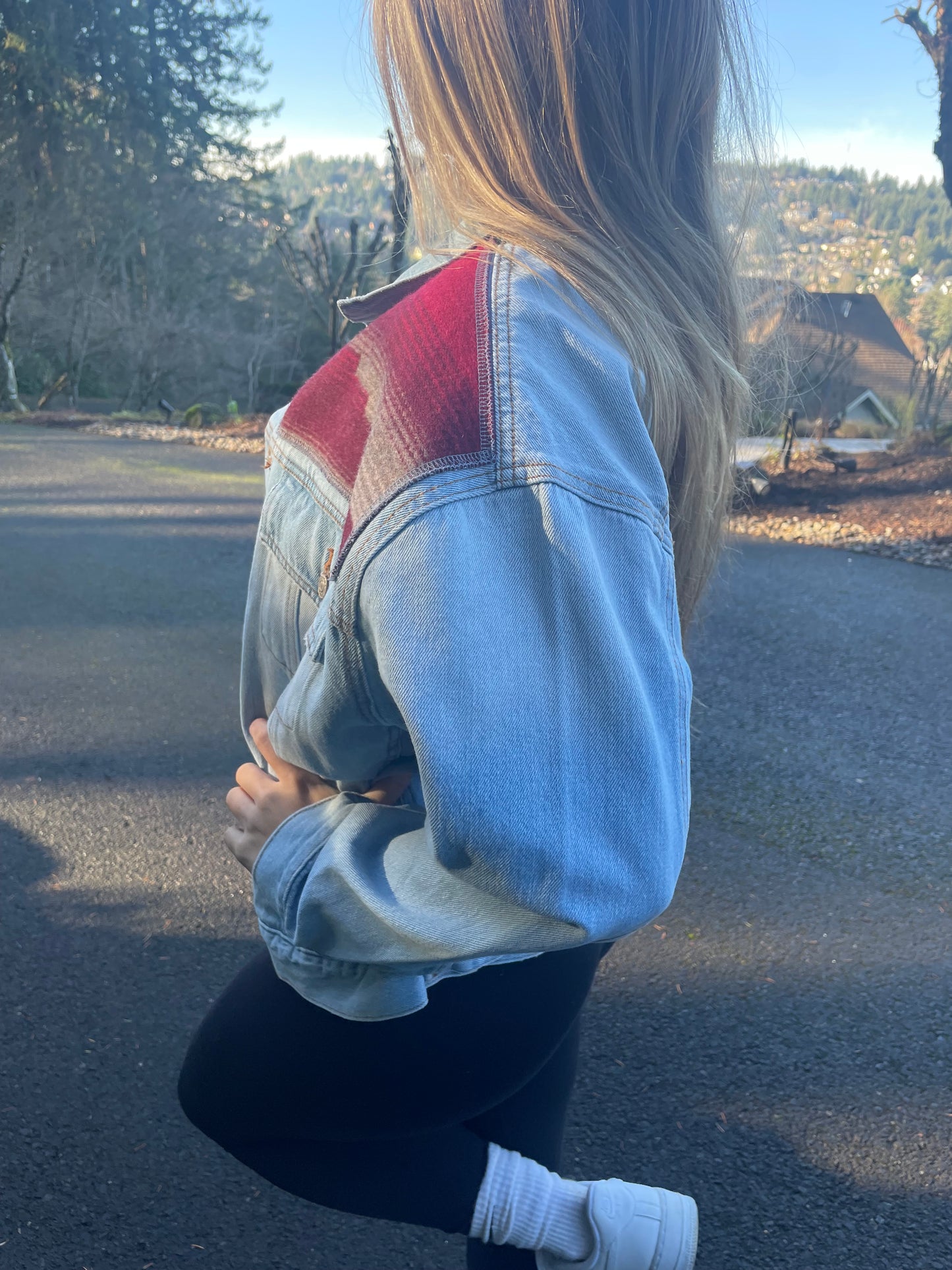 Denim Jacket with Pendleton Wool Accents