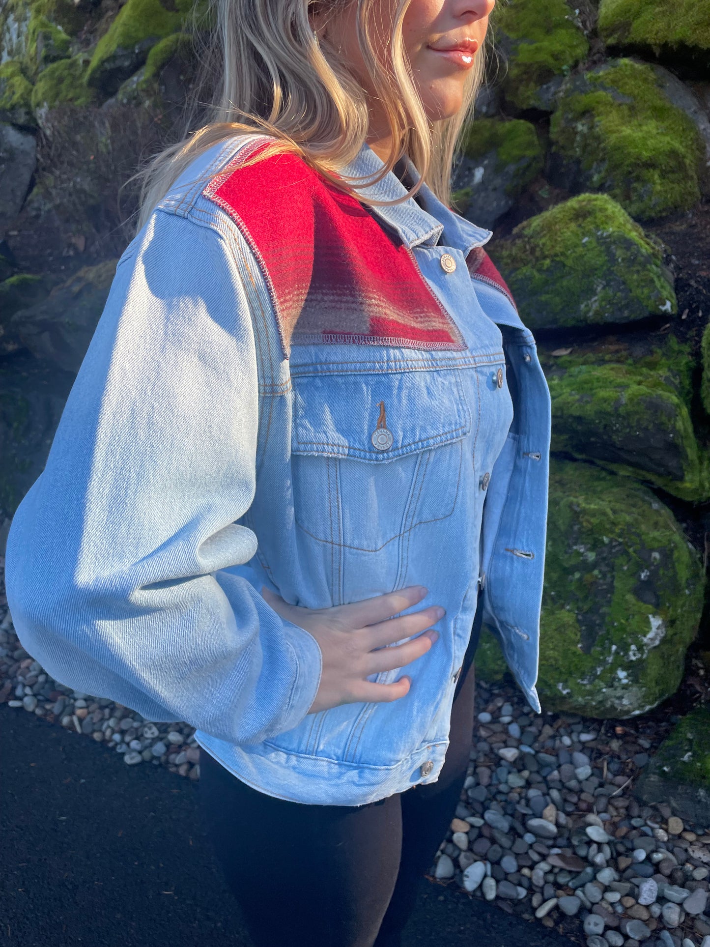 Denim Jacket with Pendleton Wool Accents