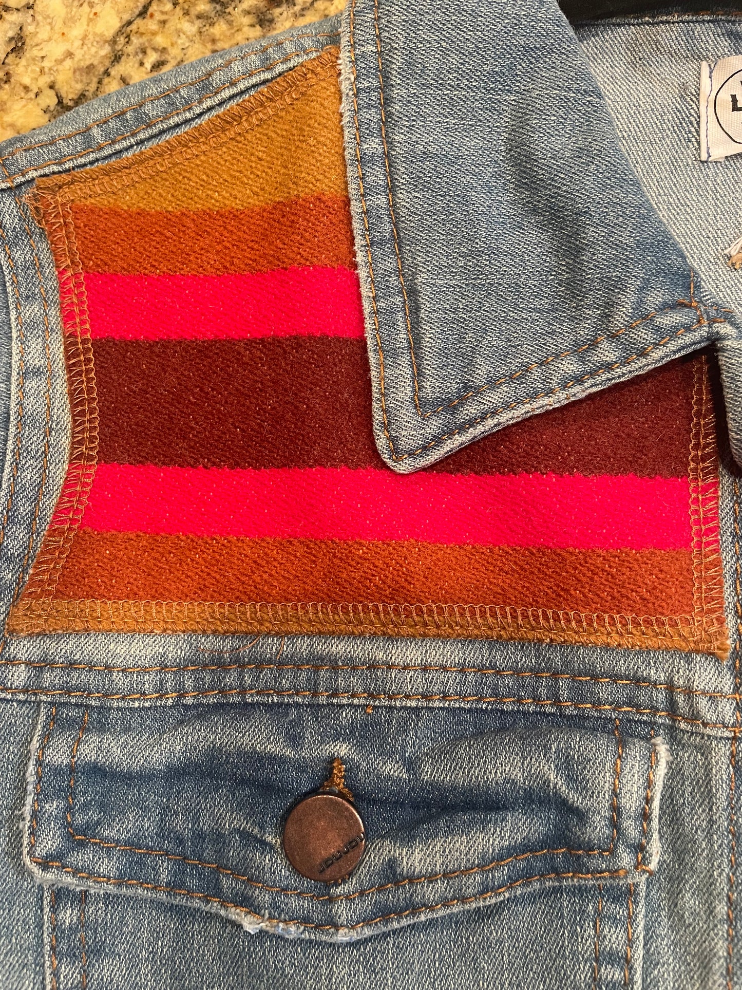 Denim Jacket with Pendleton Wool Accents