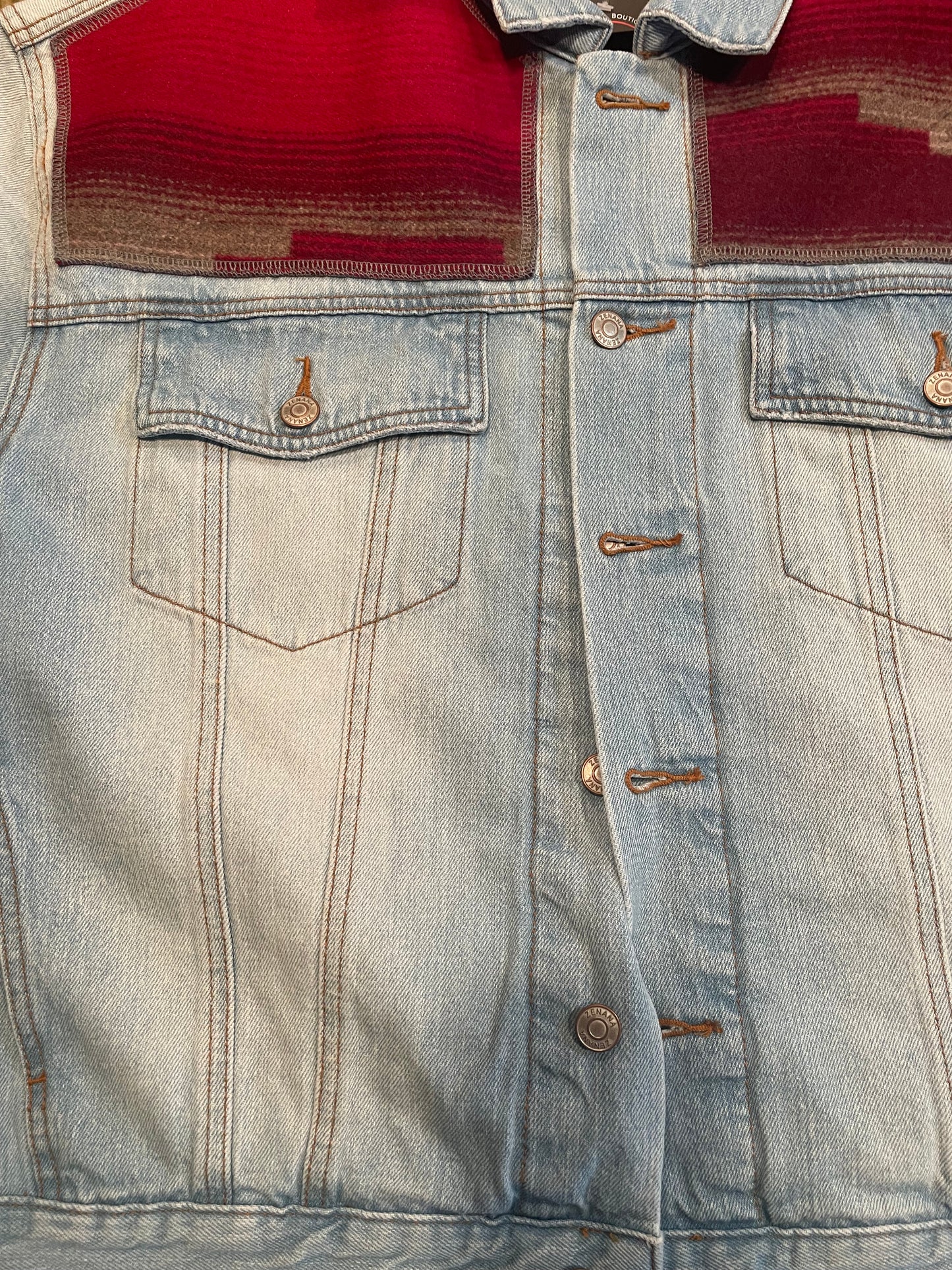 Denim Jacket with Pendleton Wool Accents