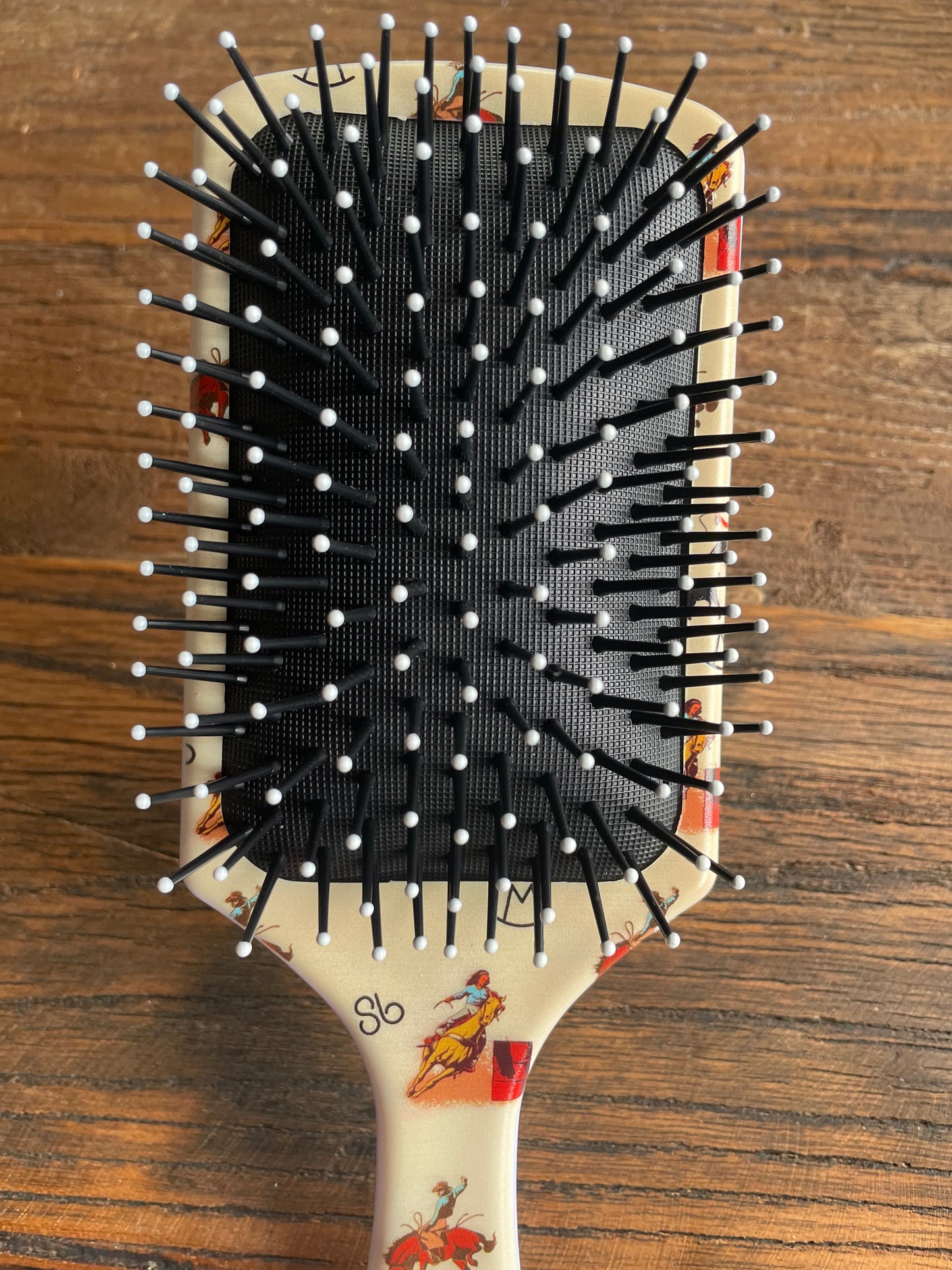 Western Print Hairbrush