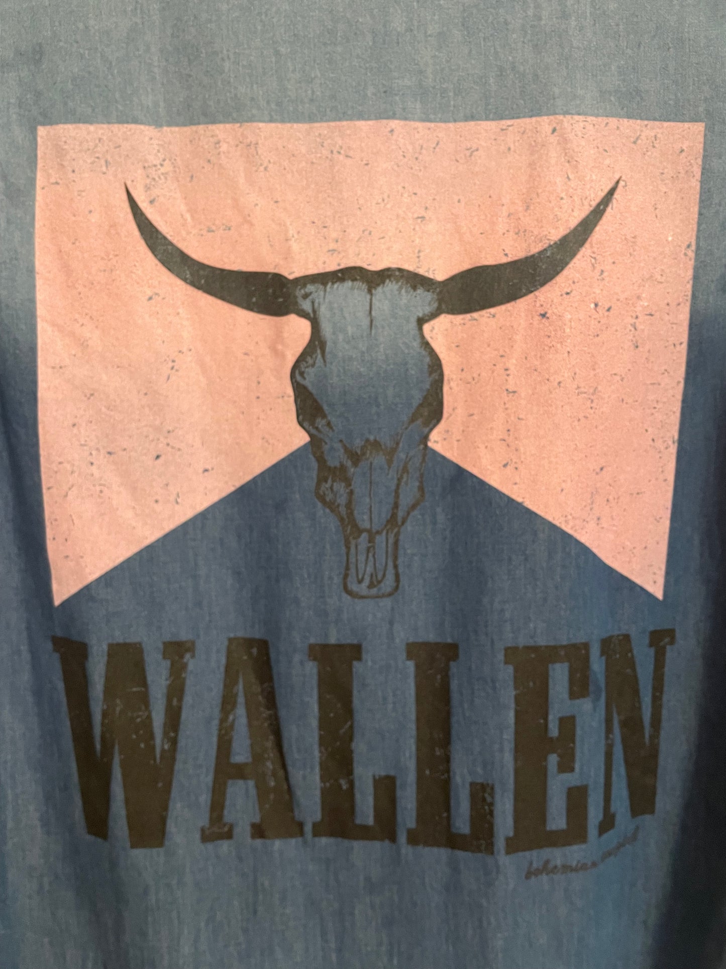 WALLEN Denim Graphic Dress/Cardigan