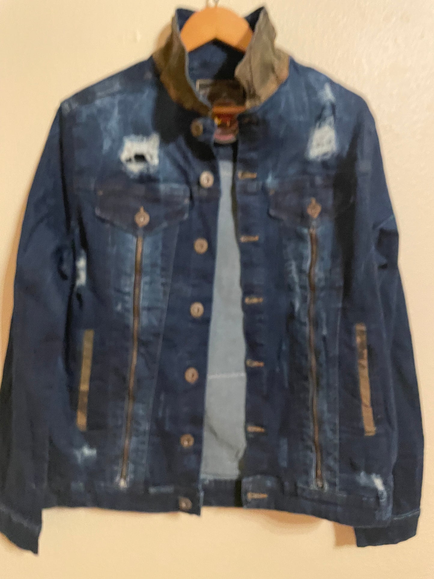 Go Wild West Denim jacket Distressed