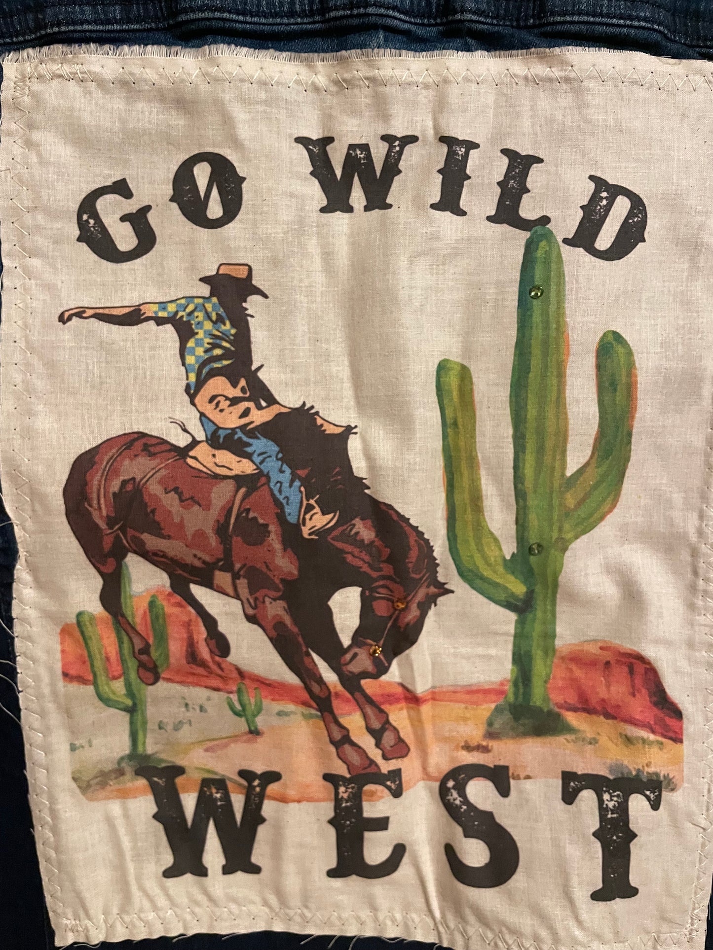 Go Wild West Denim jacket Distressed