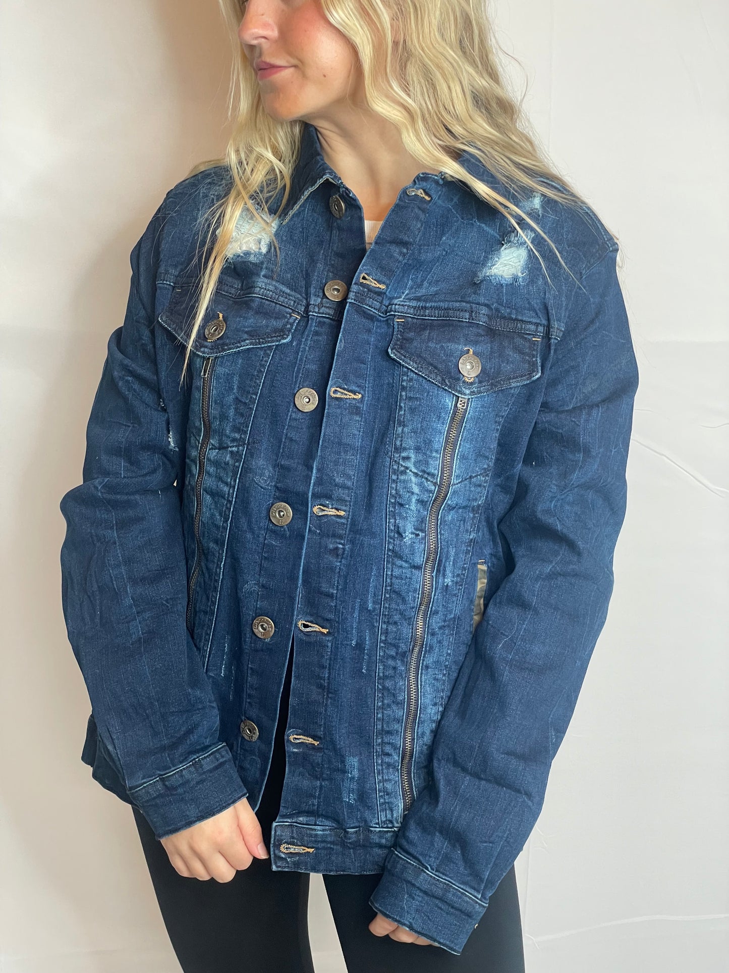 Go Wild West Denim jacket Distressed