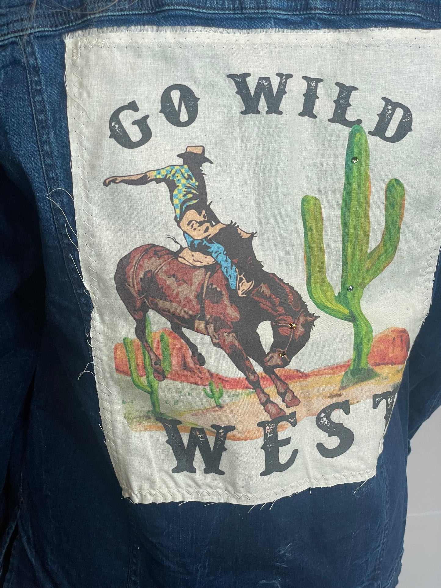 Go Wild West Denim jacket Distressed