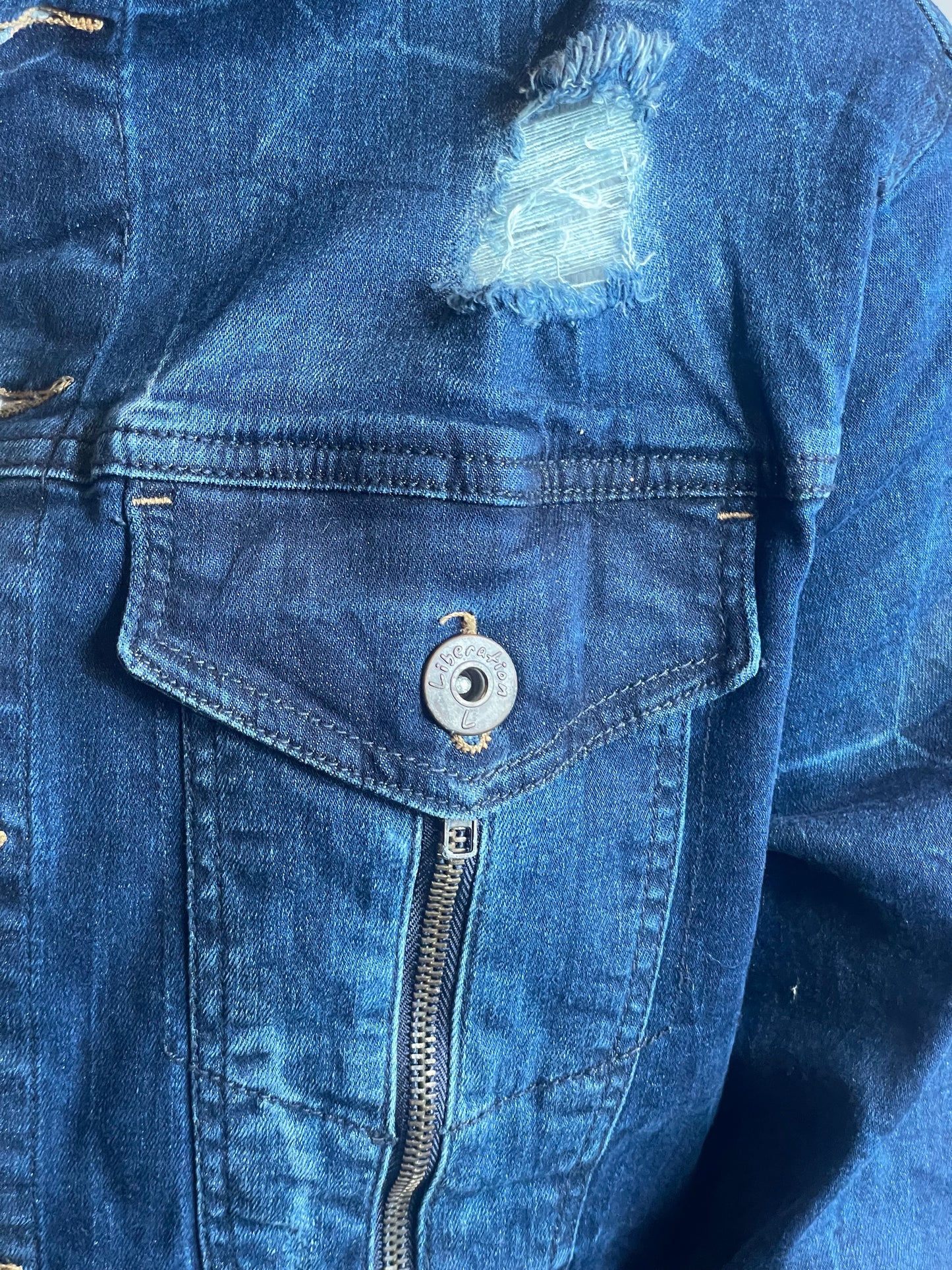 Go Wild West Denim jacket Distressed