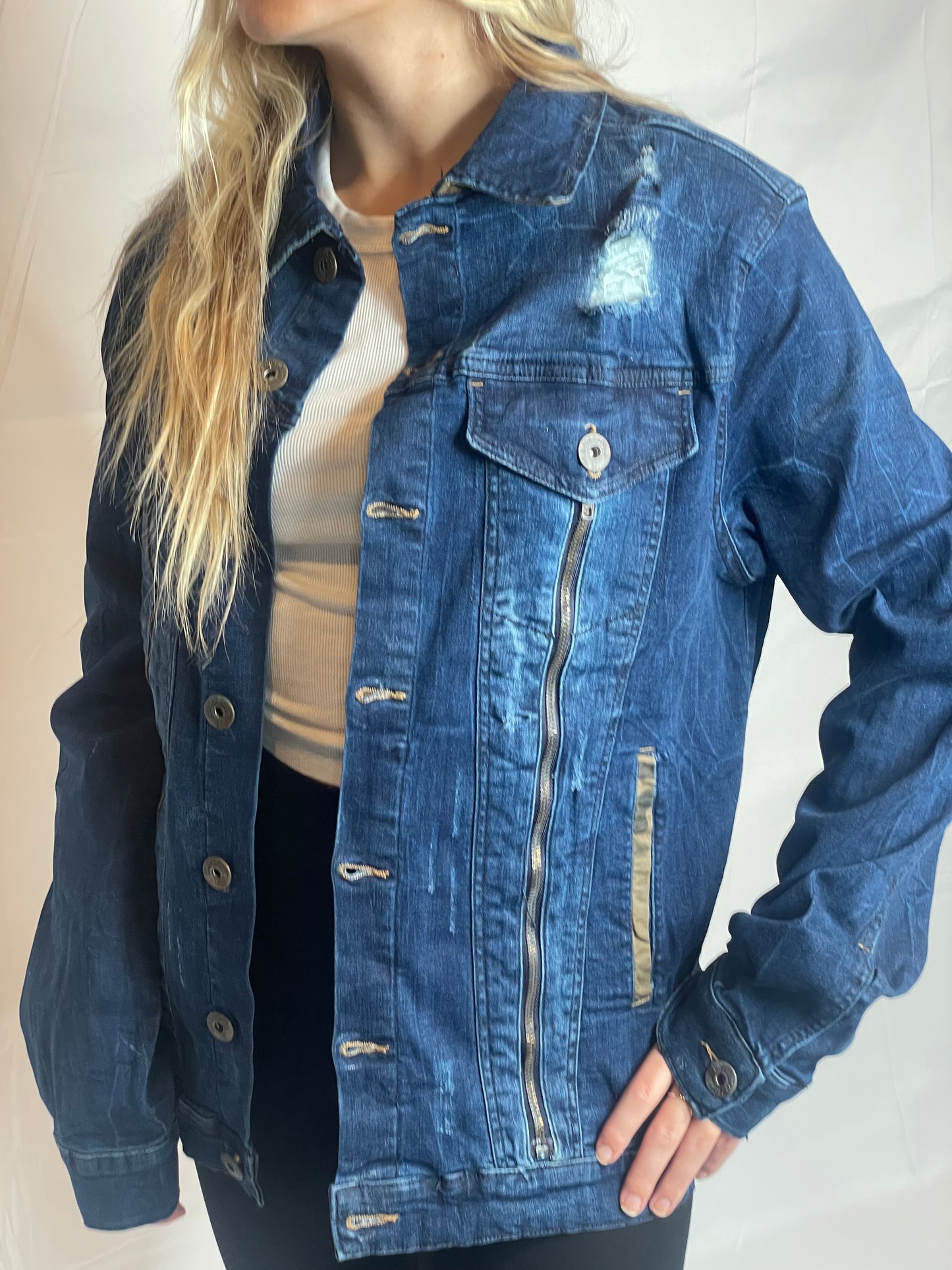 Go Wild West Denim jacket Distressed