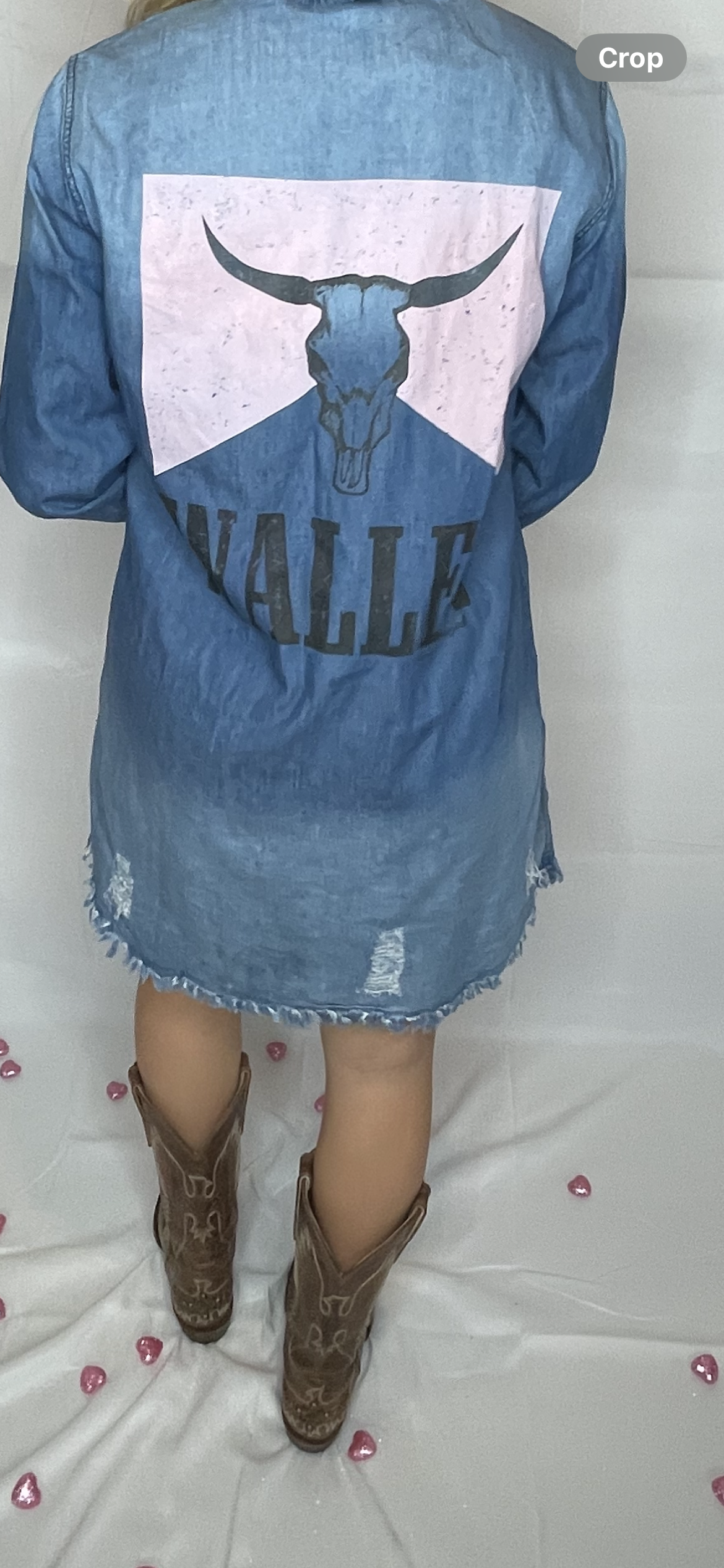 WALLEN Denim Graphic Dress/Cardigan
