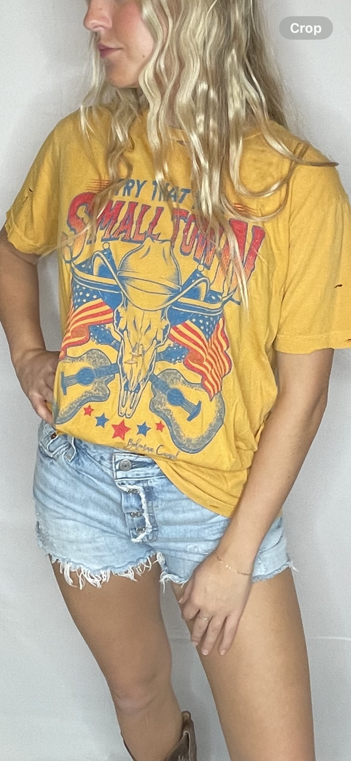 Try That In A Small Town Distreseed T-Shirt