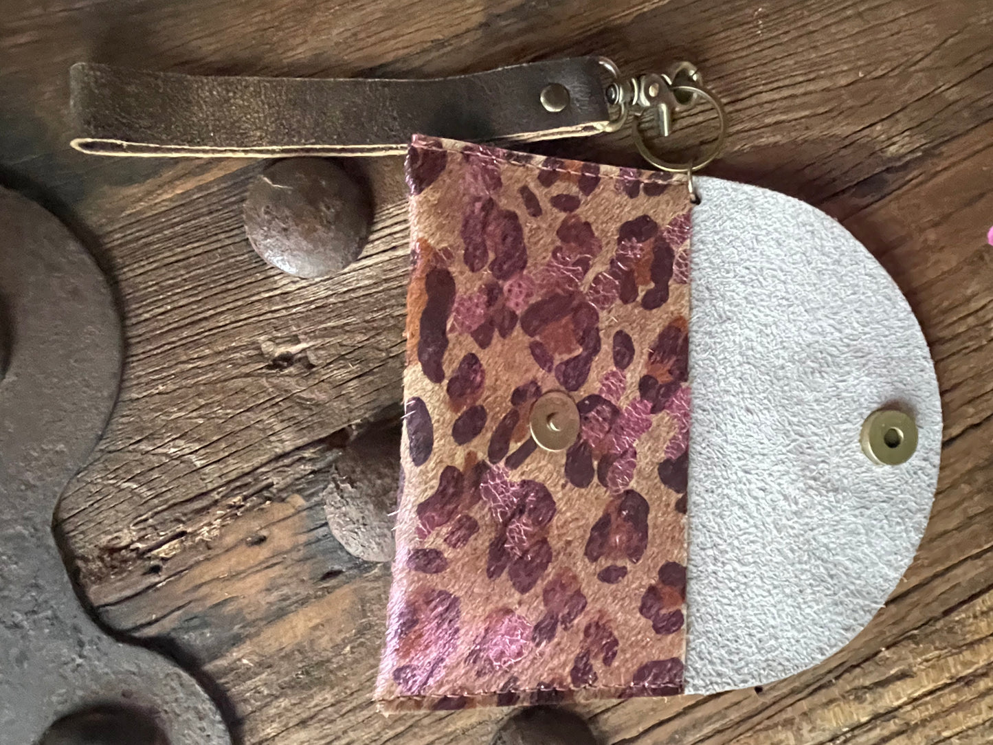 UPCYCLED Leather Hand wallet/purse