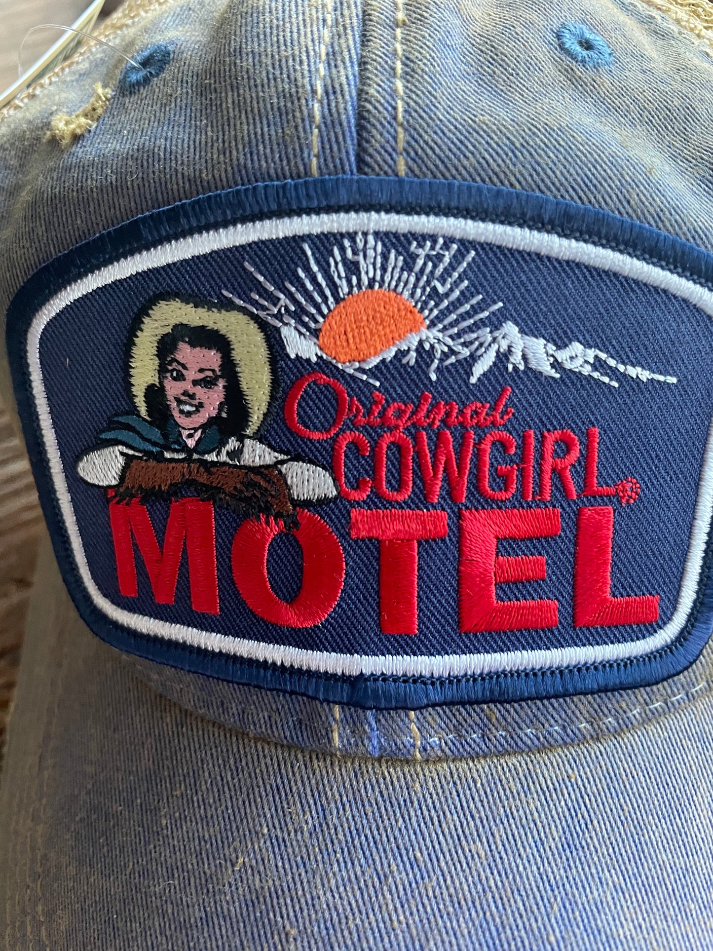 Original Cowgirl Motel, Distressed Hat