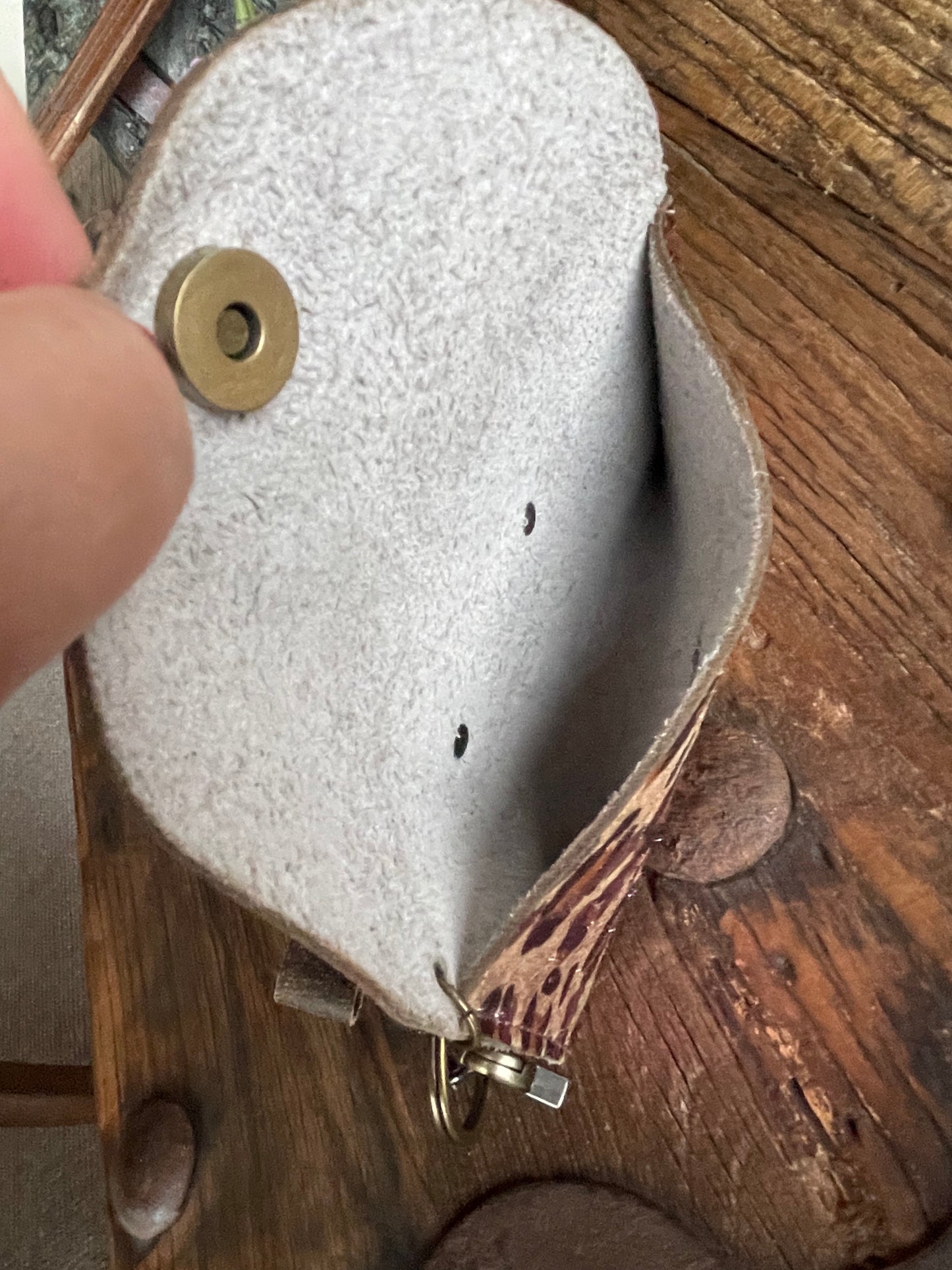 UPCYCLED Leather Hand wallet/purse