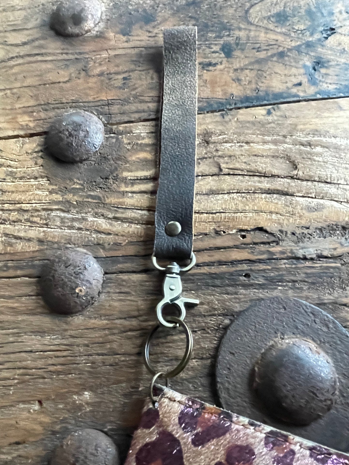UPCYCLED Leather Hand wallet/purse