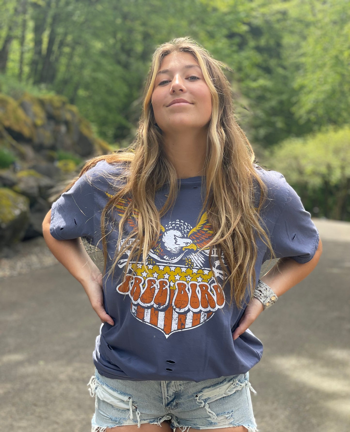 "Free Bird" Distressed tshirt