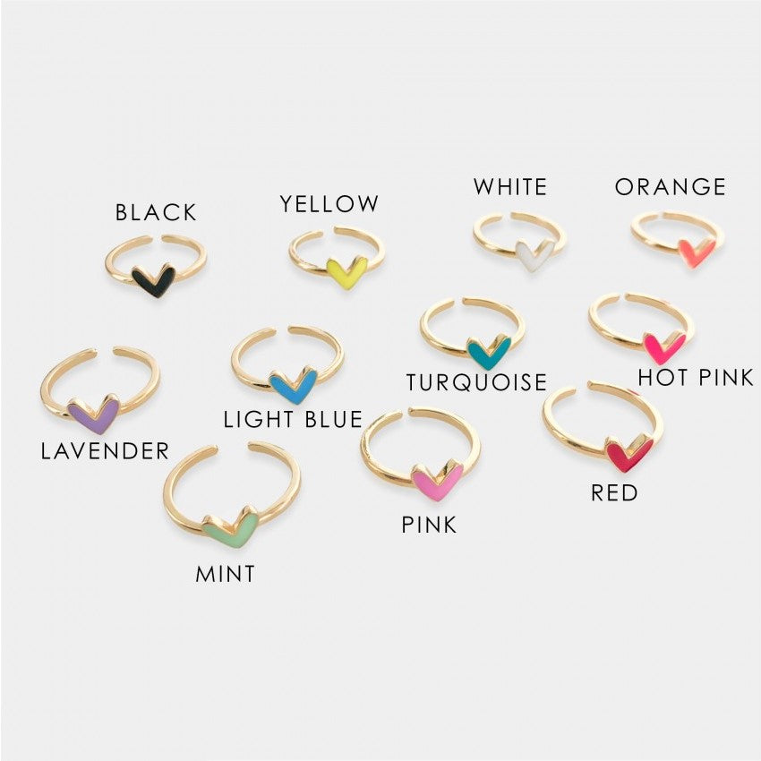 "Love" ring stack