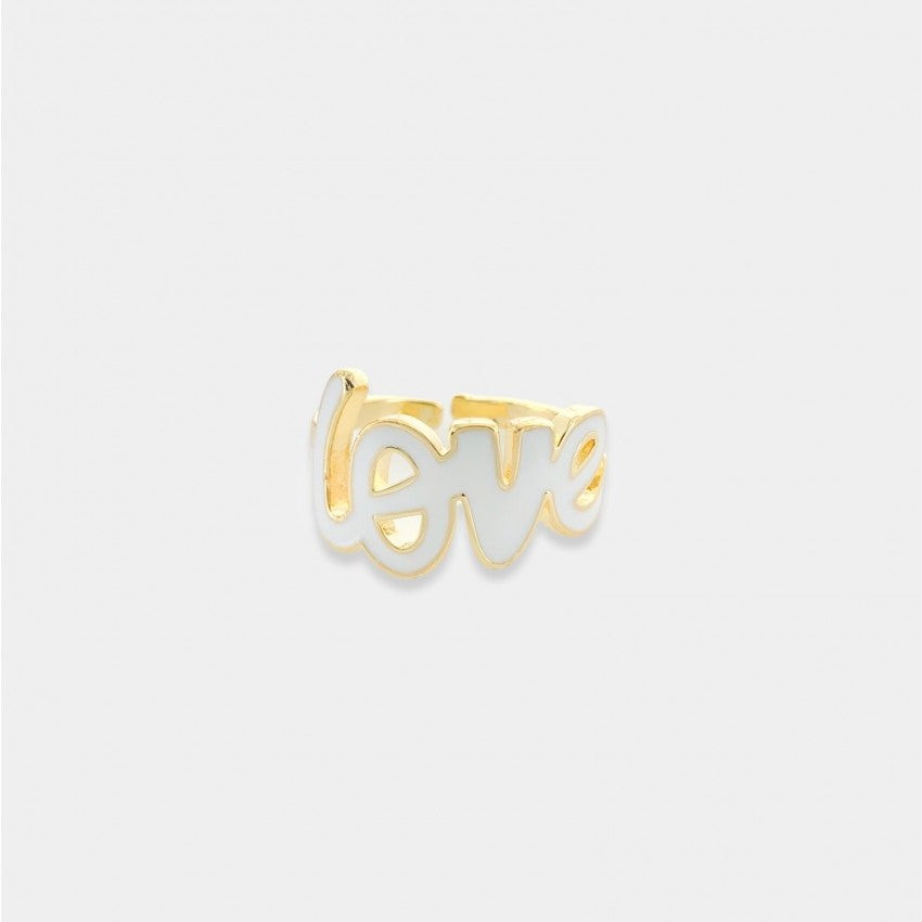 "Love" ring stack