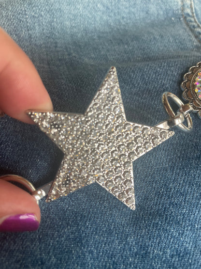 Silver Stars Concho Belt