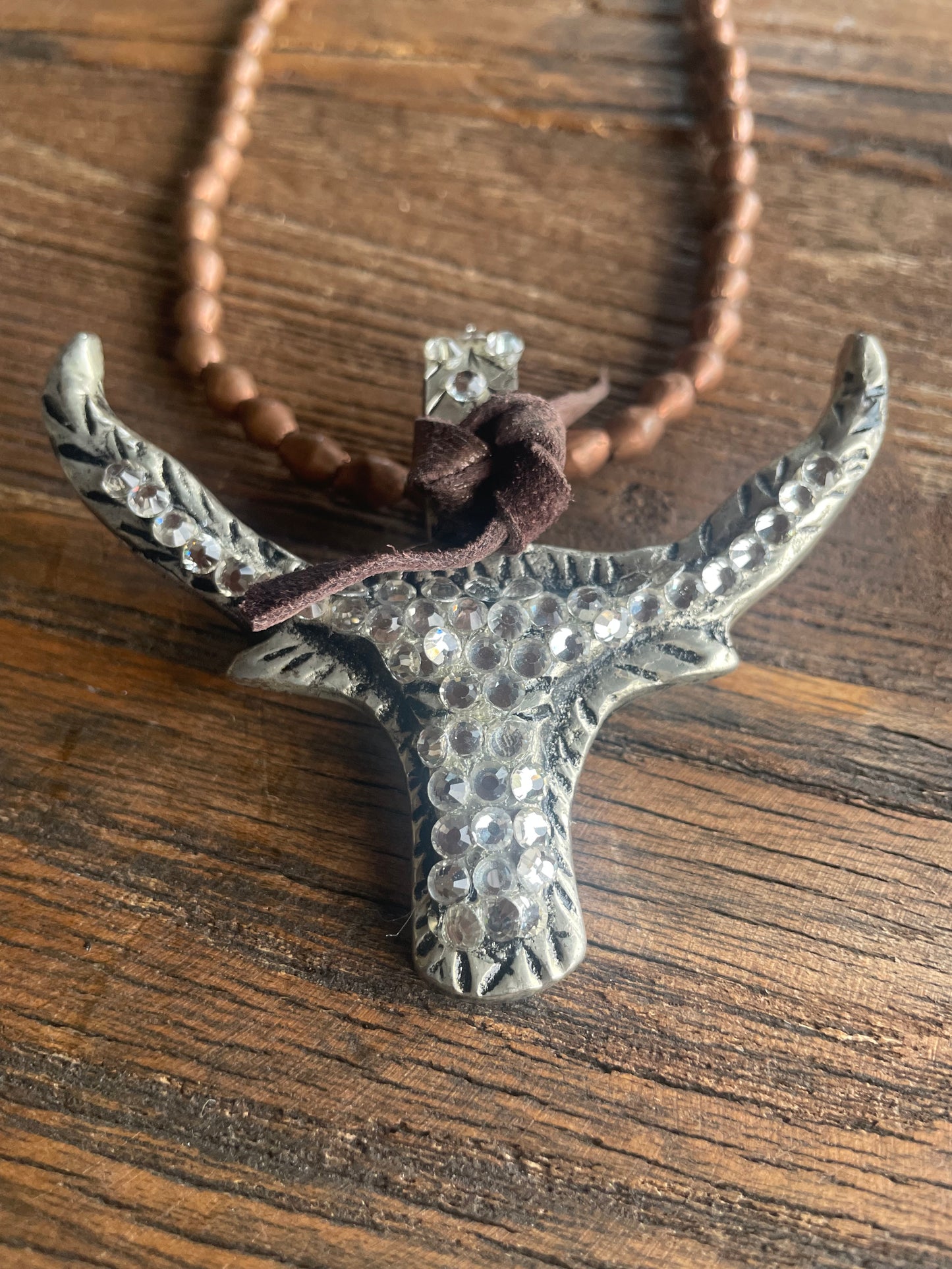 Longhorn necklace
