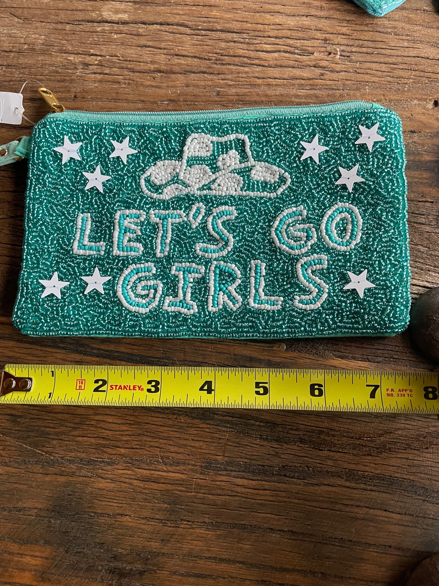 Let’s Go Girls  beaded purse, wallet, makeup bag