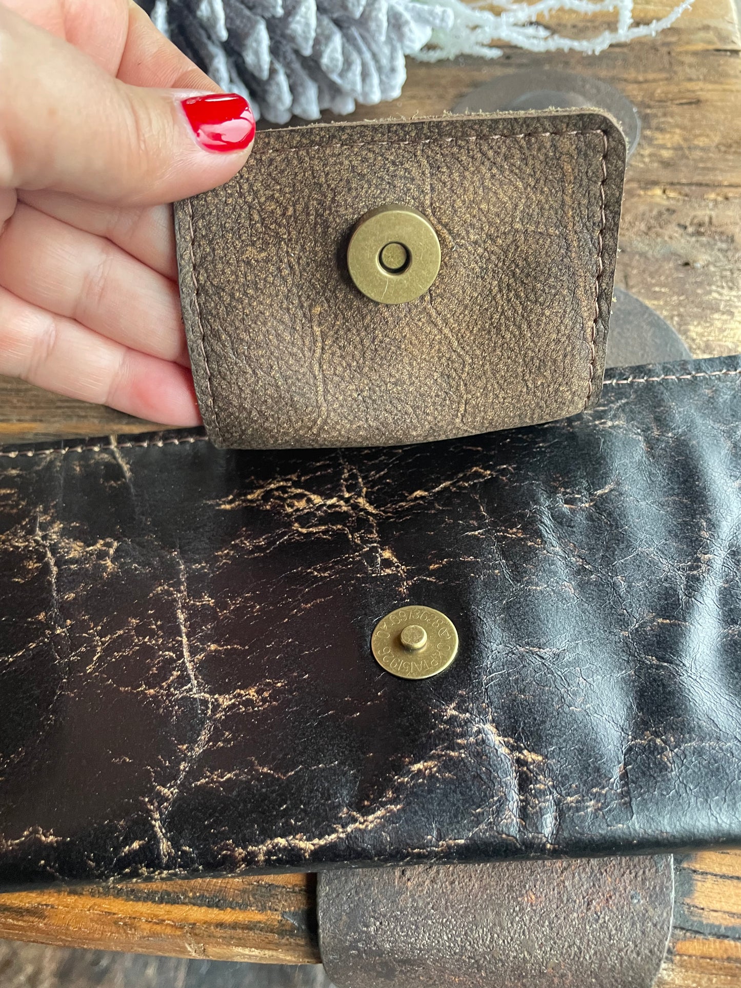Leather Buffalo Long Wallet