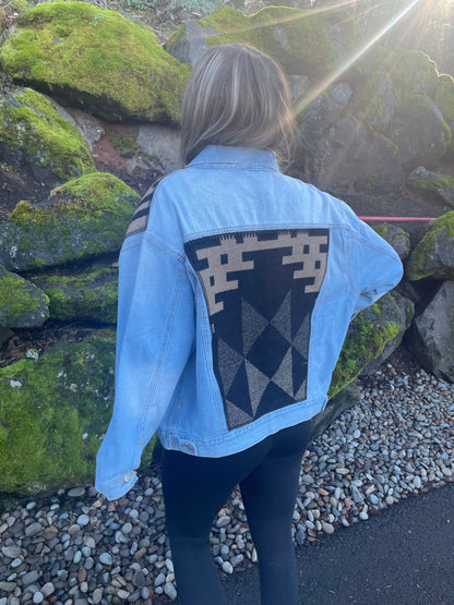 Denim Jacket with Pendleton Wool Accents