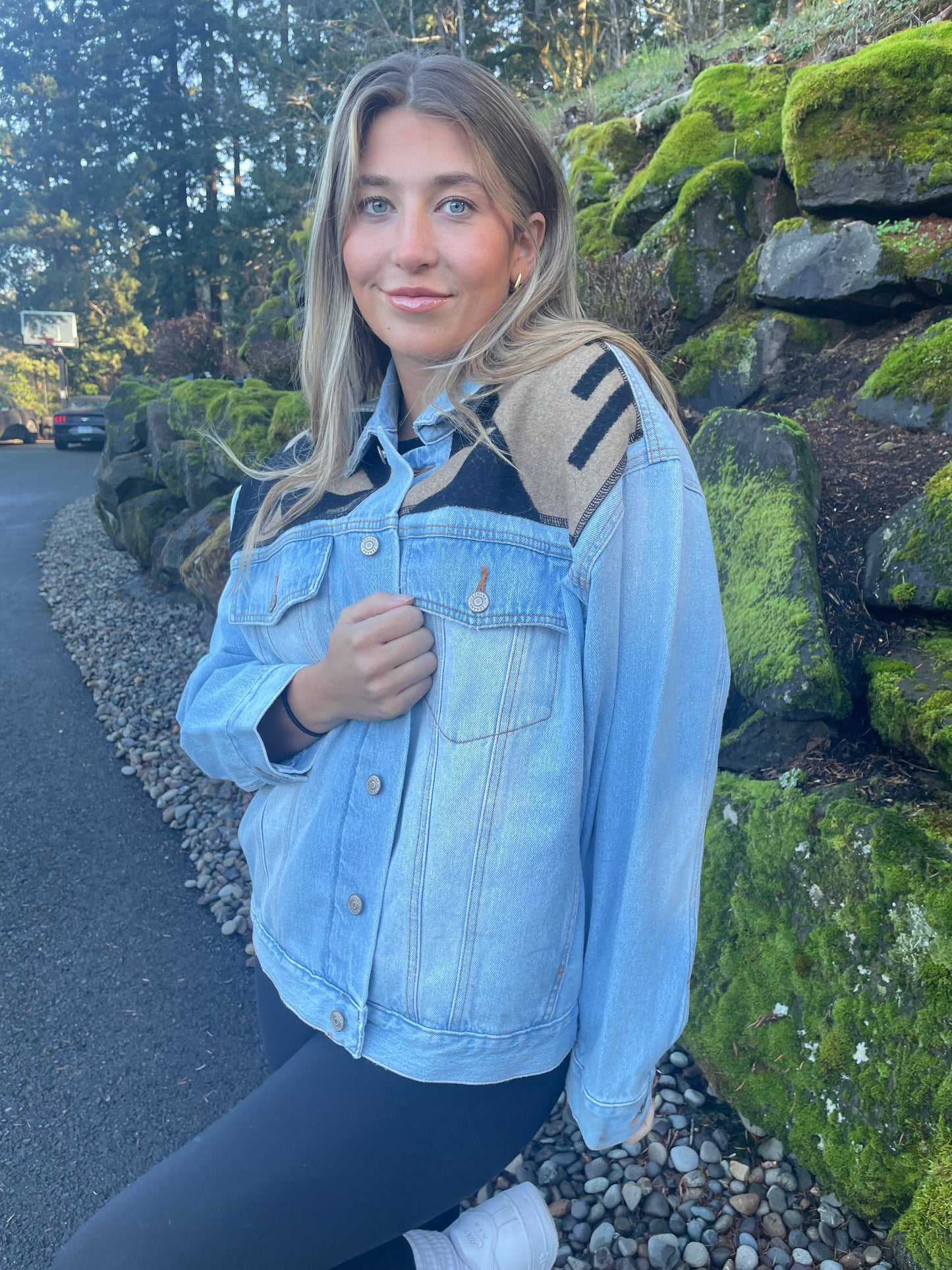 Denim Jacket with Pendleton Wool Accents