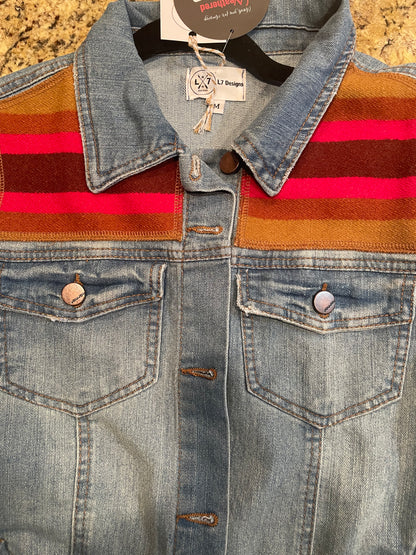 Denim Jacket with Pendleton Wool Accents