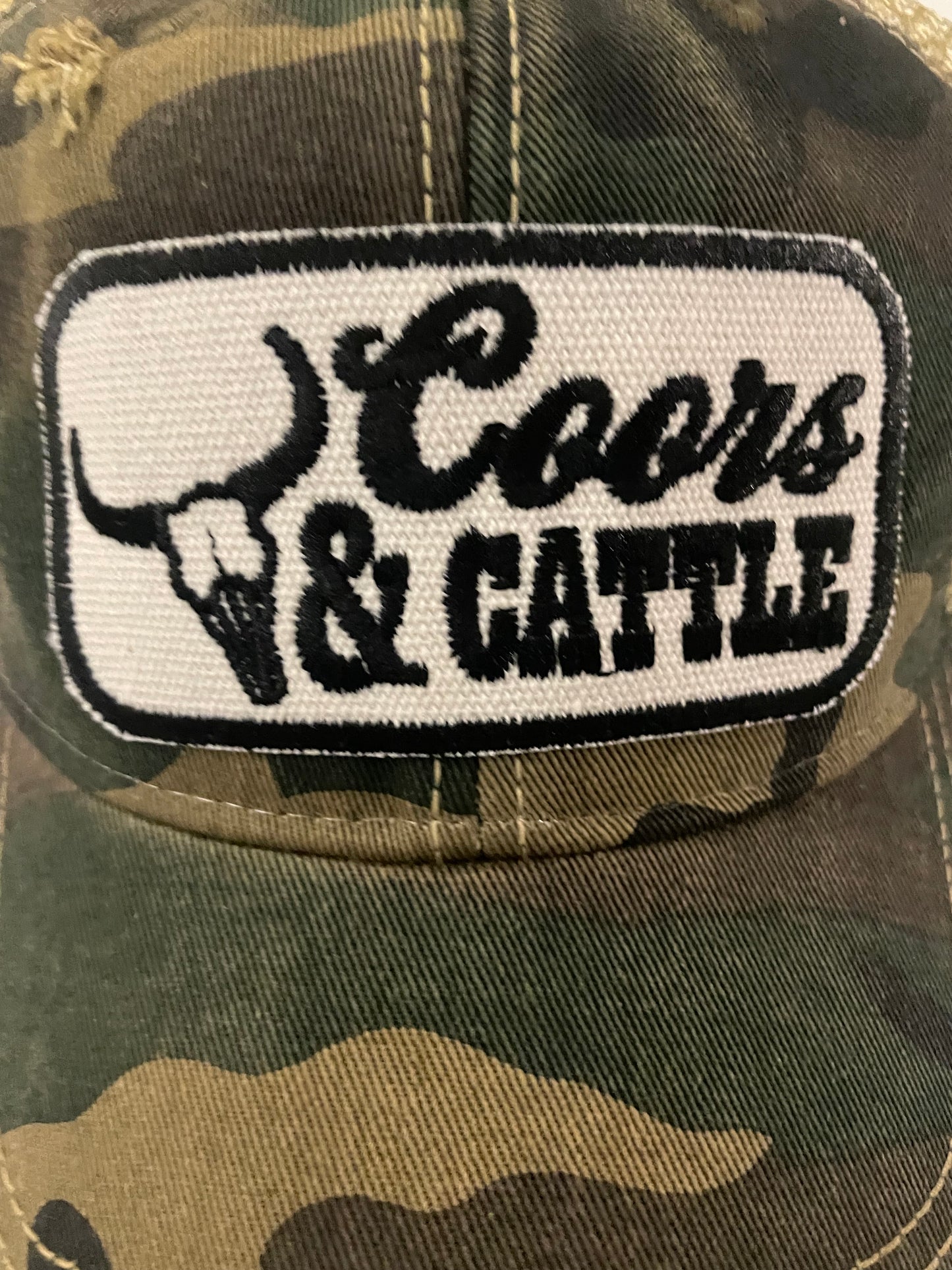 Coors & Cattle Distressed Hat