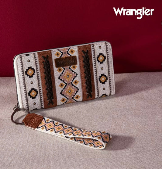 Wrangler Wristlet Southwestern Aztec print fabric (PREORDER)