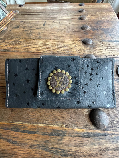 Leather Star Upcycled Wallet 🤩🤩