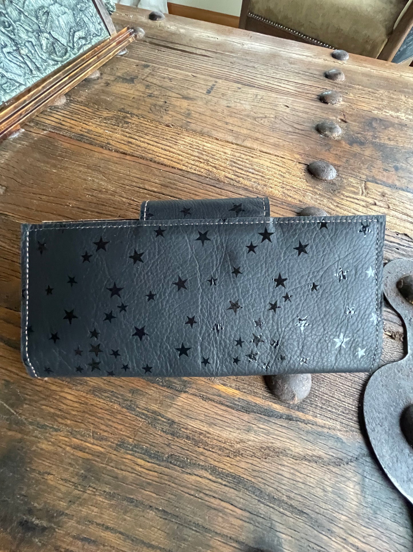 Leather Star Upcycled Wallet 🤩🤩