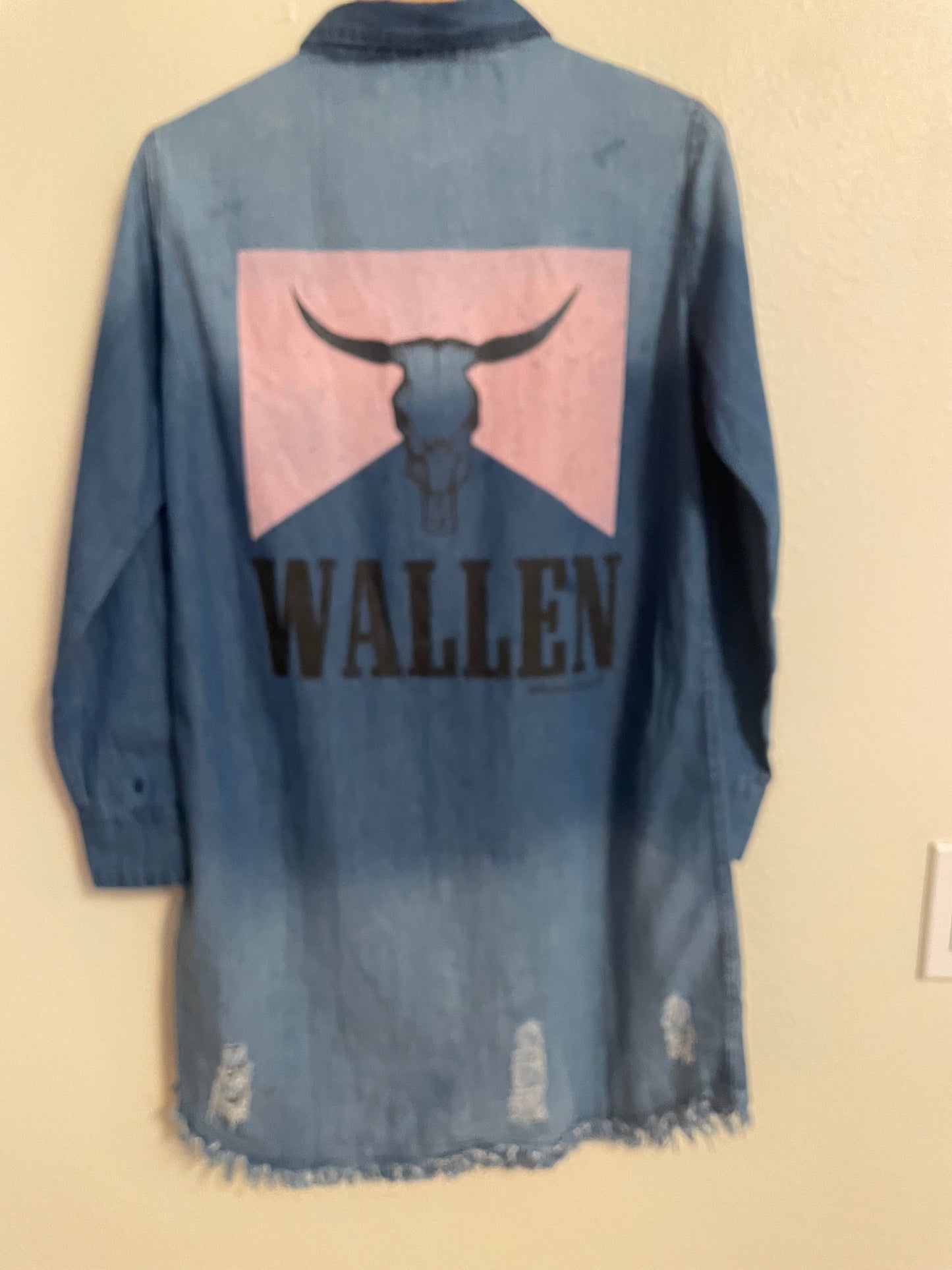 WALLEN Denim Graphic Dress/Cardigan