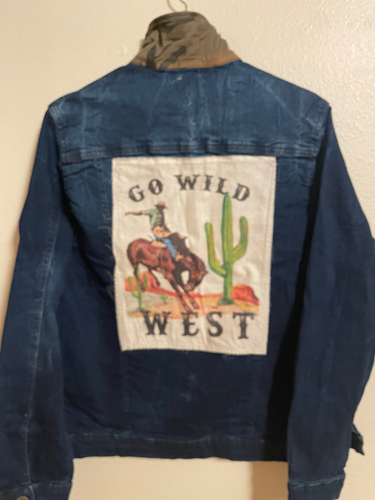 Go Wild West Denim jacket Distressed