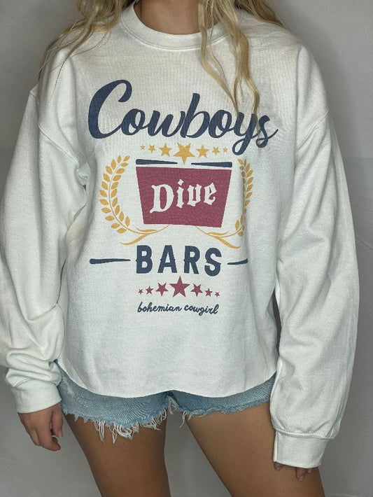 "Cowboys Dive Bars" Graphic Sweatshirt