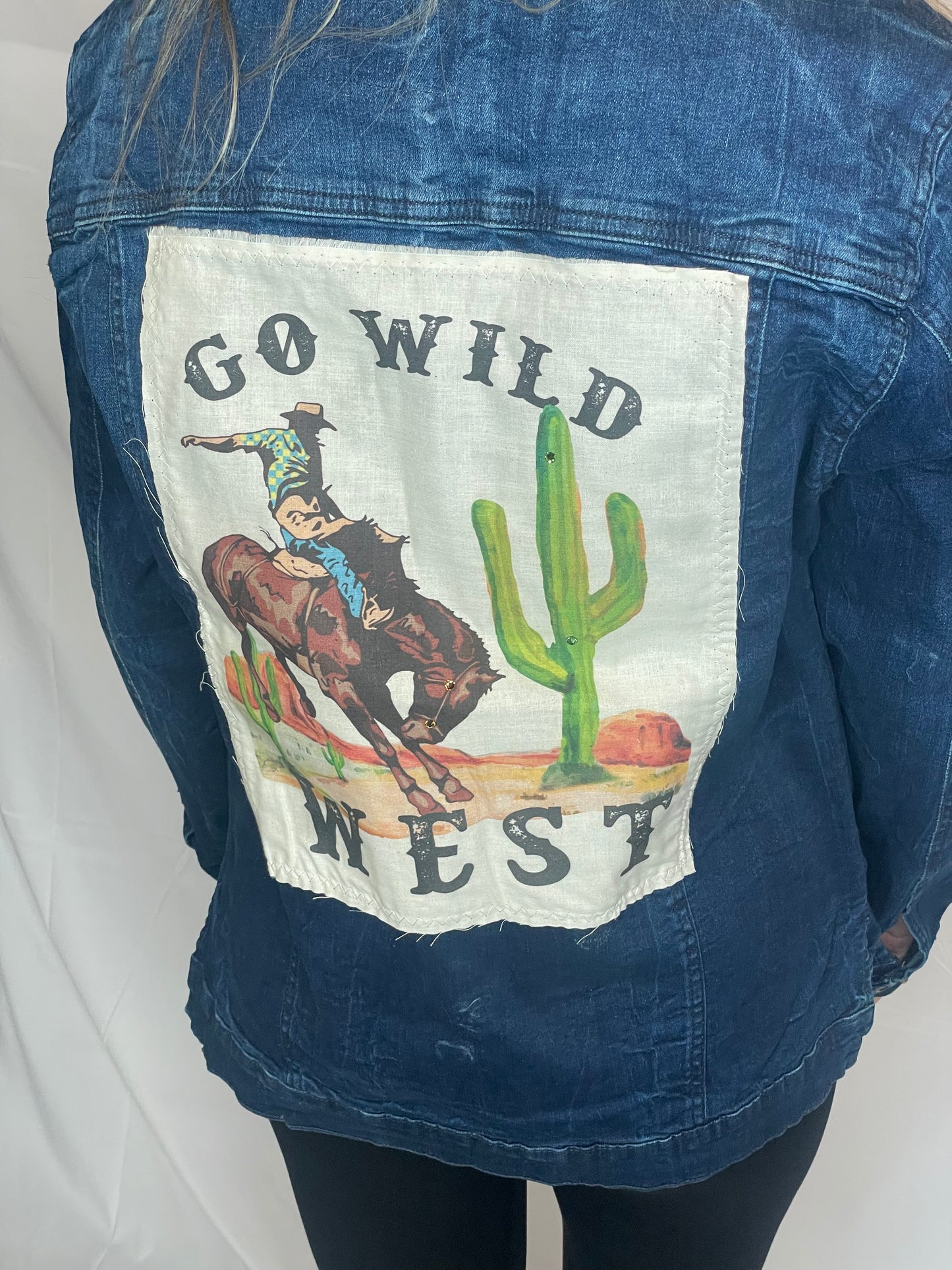 Go Wild West Denim jacket Distressed