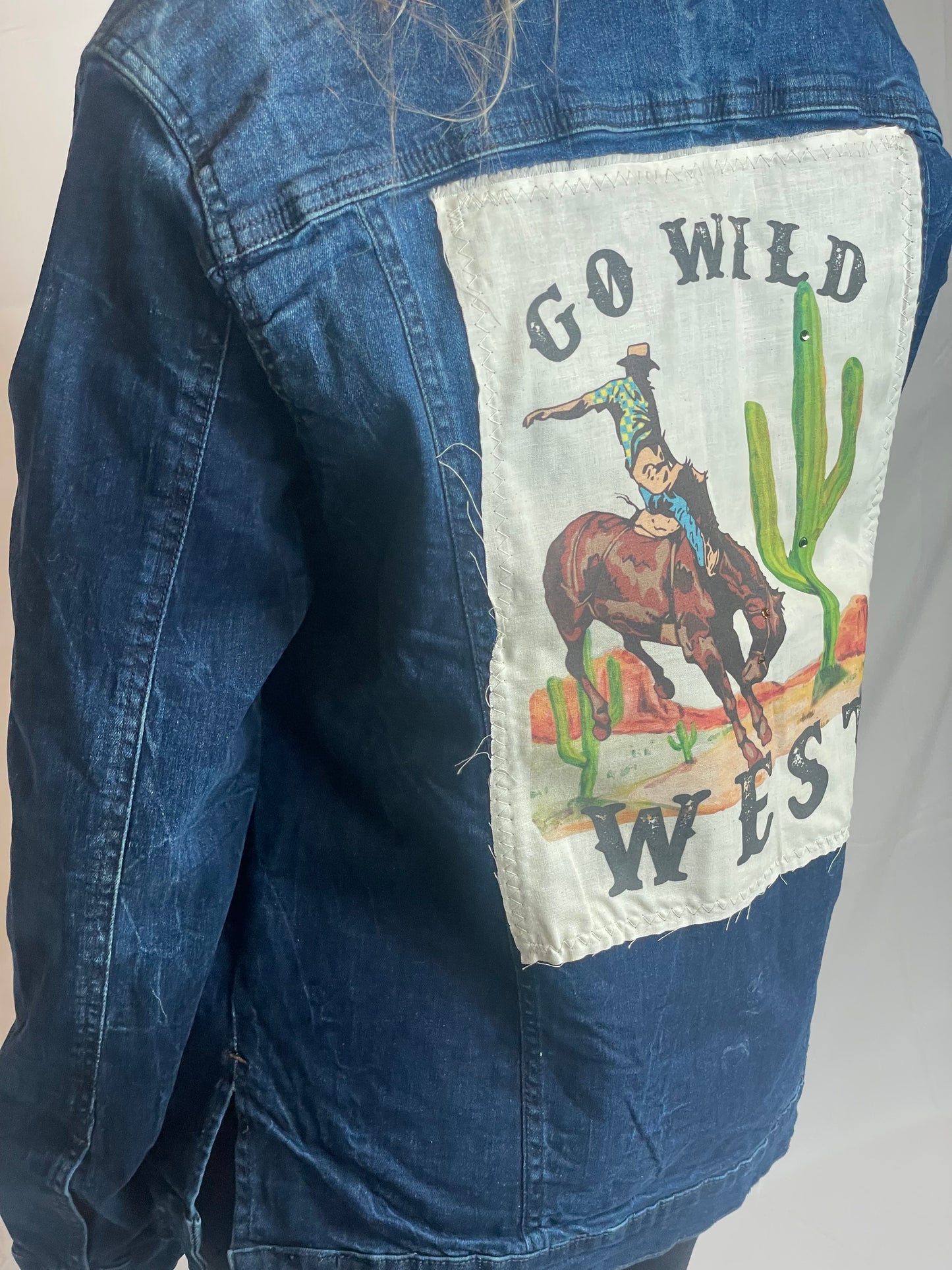 Go Wild West Denim jacket Distressed