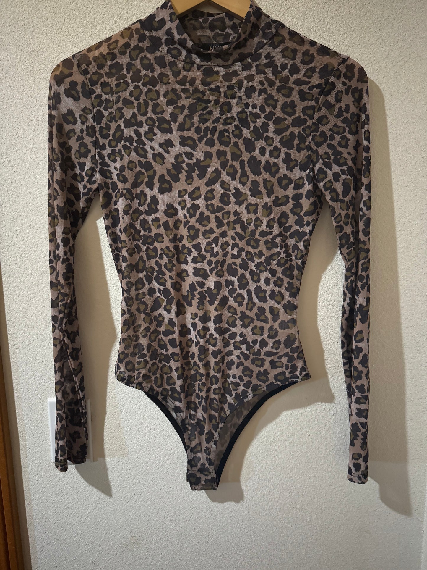 "Leopard Print" Mesh Bodysuit