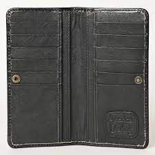 American Darling Genuine Hand Tooled Leather Wallet in Black