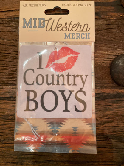 I 💋 Country Boys Air Fresheners
