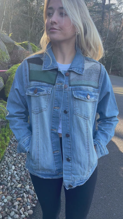 Denim jacket with Pendleton Wool Accents
