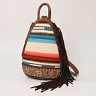 American Darling Hand Tooled Genuine Leather with Saddle Sling Bag 1125A